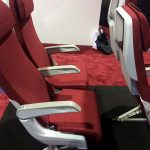 Note how the reclined Optimares Quadra seat drops slightly at the front. That angle is key to what the company sees as a far more comfortable long-haul economy class travel experience.