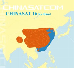 The coverage map of ChinaSat-16