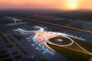 A rendering of what was to be the new Mexico City airport (Courtesy Foster + Partners)