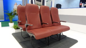 The Geven Essenza seat on display