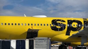 Spirit Airlines' first A321 with the Thales wifi kit installed. And the older generation radome.