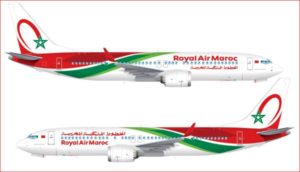 A celebratory livery for Royal Air Maroc's new 737 MAX aircraft