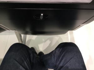 Seated in the Mirus Kestrel mock-up at AIX19 and my knees had plenty of room, even at 28" pitch