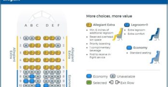 seat map showing the 