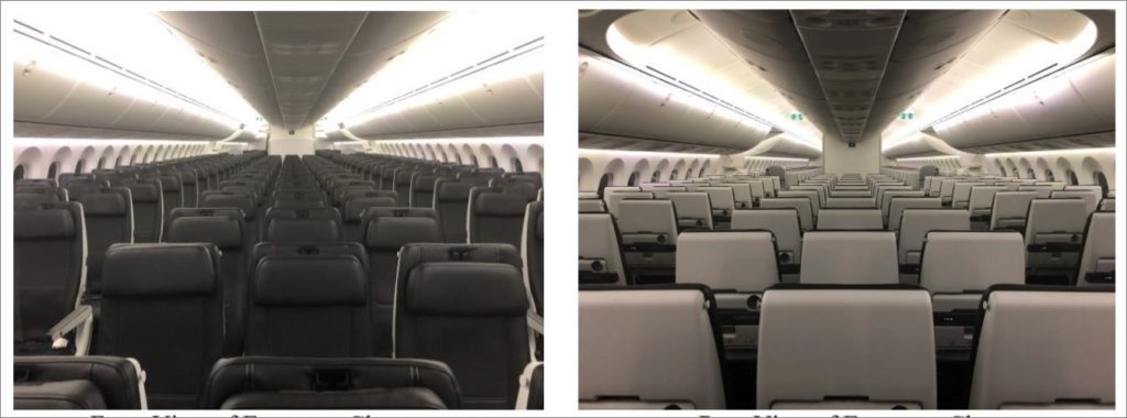 Lots of economy class seats with no amenities to speak of.