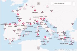 Volotea's destinations served for Summer 2020