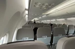 Inside the Flair cabin: Plenty of neutral colors, and plenty of seats