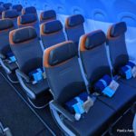 The four rows of Even More Space seating on the JetBlue A321LR add a few extra inches of legroom to an already generous economy class pitch offering
