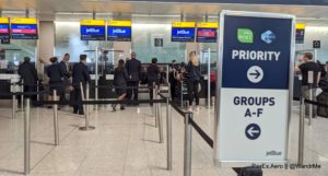 Priority check-in available for Mint customers leaving London, but little else to mark the premium experience