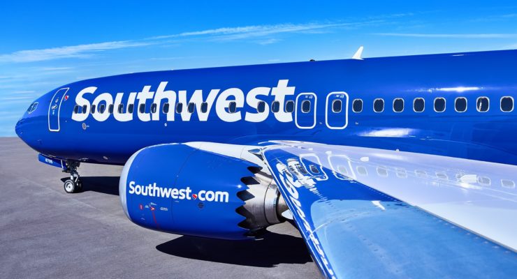 A Southwest Airlines 737 MAX 8