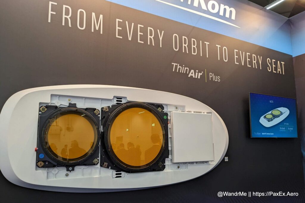 The ThinKom ThinAir Plus mockup, combining the Ka2517 with an ESA option