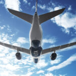 A Delta A350 from below (Image via Delta)