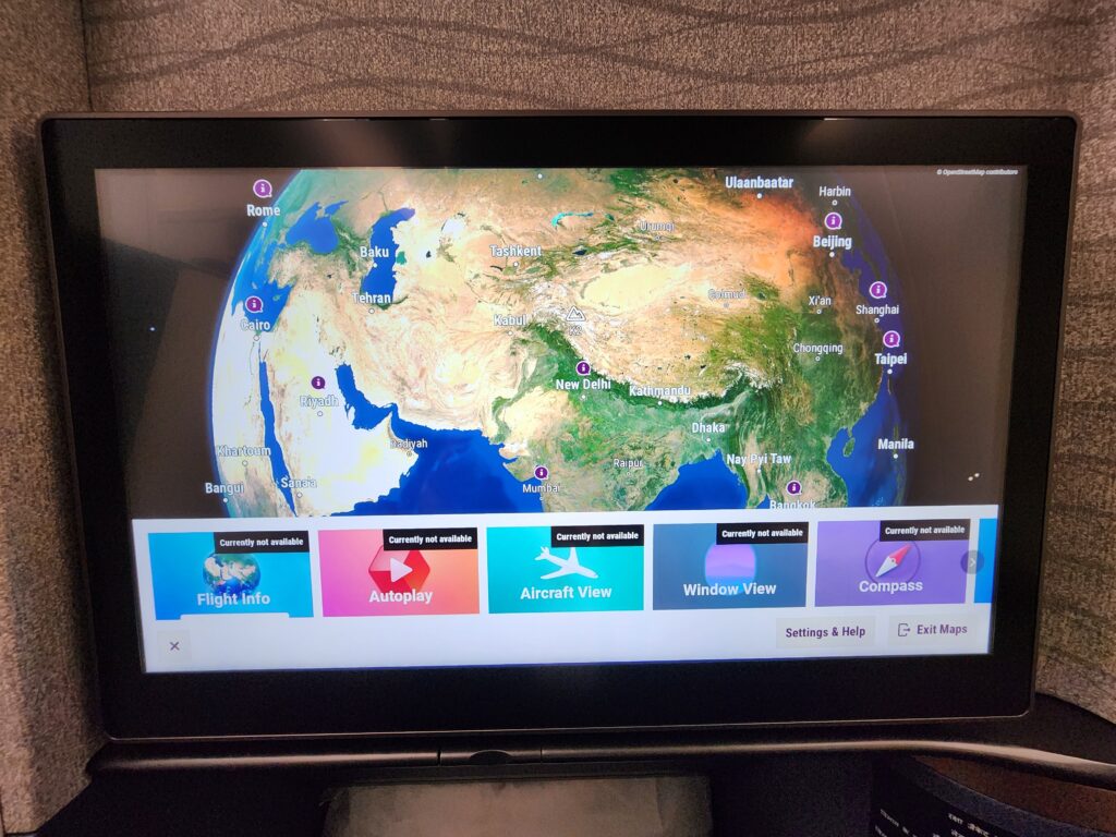 The new Arc moving map offering from Panasonic Avionics is part of Air India's new IFE content library