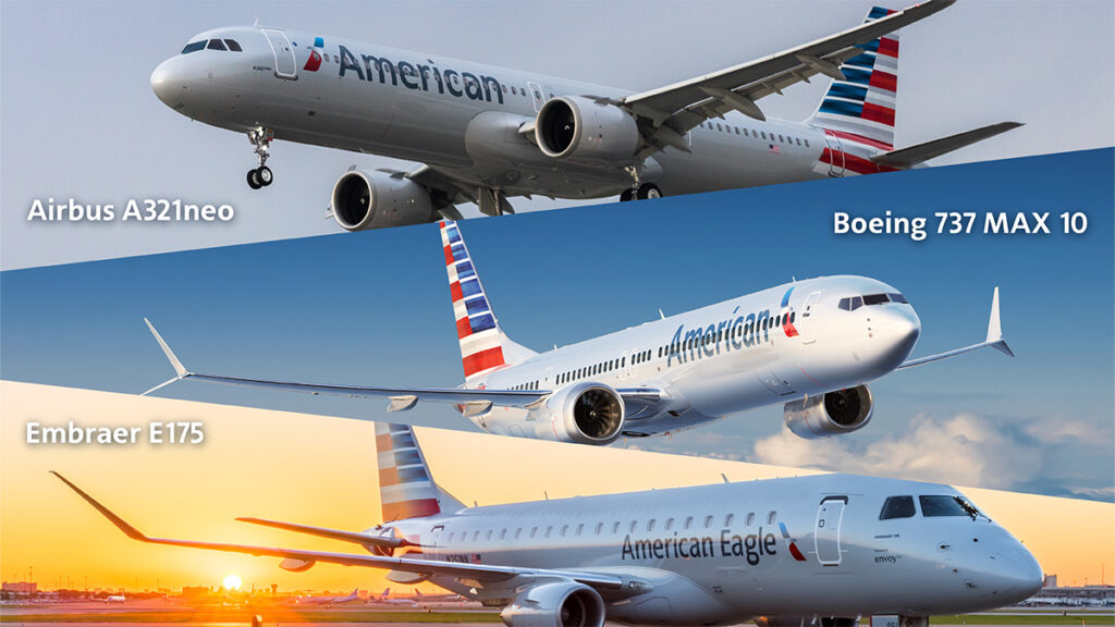 American Airlines will take deliveries of 260 single-aisle aircraft in the decade ahead, with Airbus, Boeing, and Embraer all seeing new orders announced today