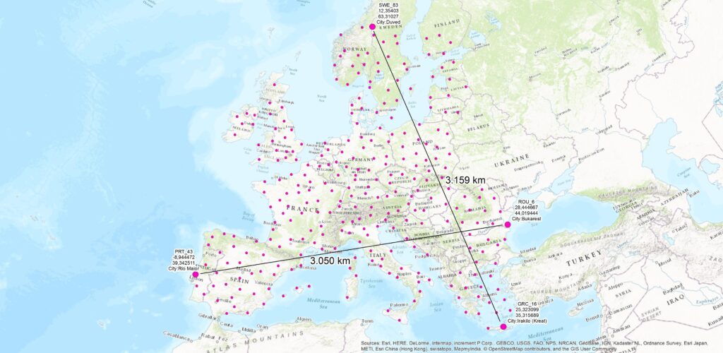 The original EAN network map, provided by Telekom. It has since grown, with towers added in the North Sea and now the Mediterranean towards Cyprus.