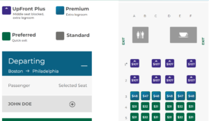 Blocking the middle seat on board Frontier comes with a cost, part of the carrier's new UpFront Plus program