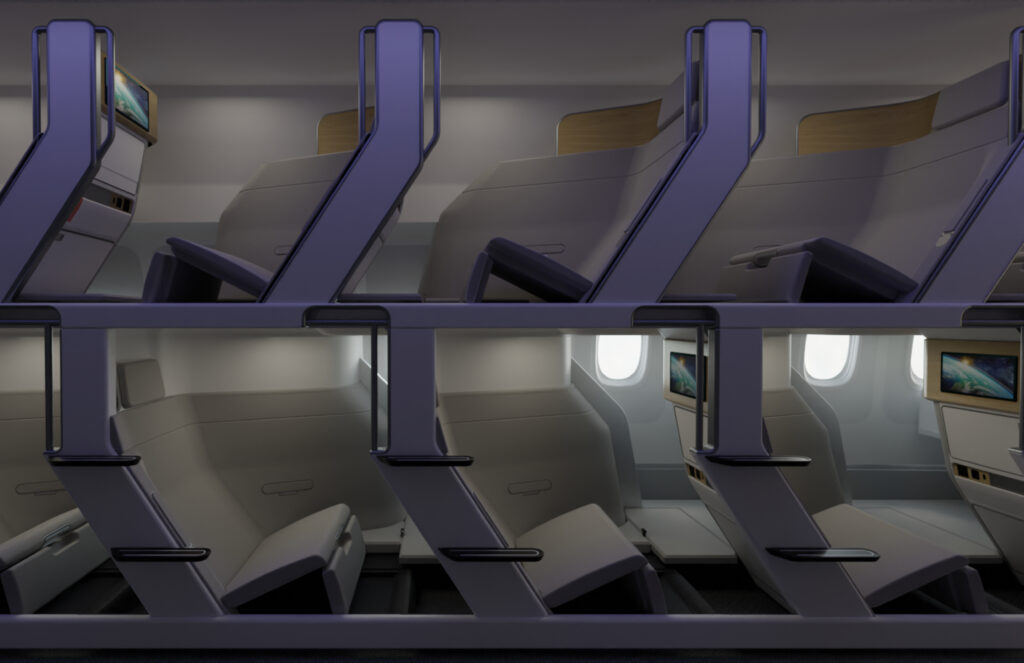 Zephyr promises lie-flat for everyone in premium economy, without loss of density on board