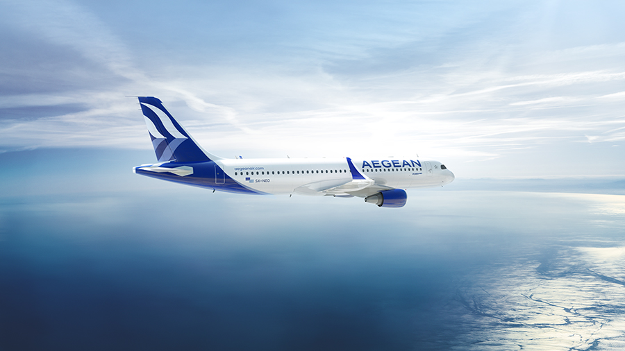 Aegean A320neo rendering (image via Aegean)