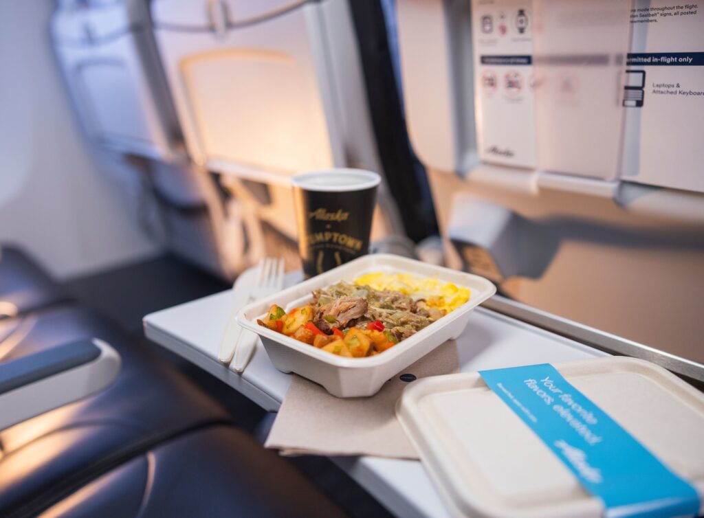The Carnitas Breakfast Bowl, now being sold for breakfast on some Alaska Airlines flights