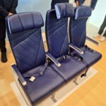 The armrest and headrest on Southwest's new seats are not Recaro standard; the carrier chose them for increased passenger comfort