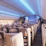 A stock Boeing 787 interior (image via Boeing)