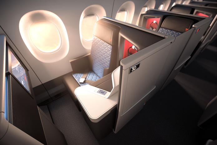 The Delta One cabin on an A350 (Image via Delta)