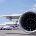 A pair of flyadeal A320neo planes, readying for delivery from Airbus (image via flyadeal)