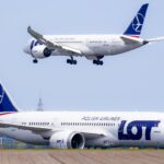 Two LOT Polish Airlines 787s (image via LOT)