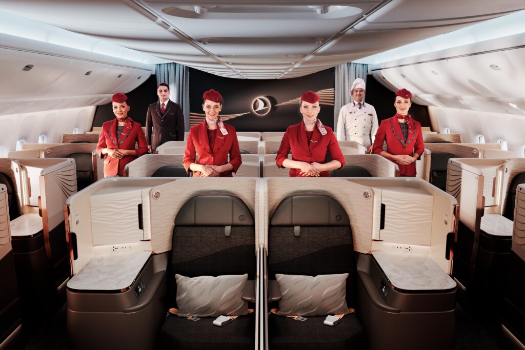 Rendering of the new Turkish Airlines Crystal Suite business class cabin (image via Turkish Airlines)