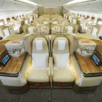 Emirates' new business class cabin on the 777 fleet (image via Emirates)