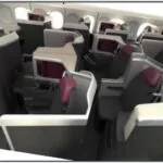 Rendering of the Recaro R7 seats in LATAM's business class cabin (image via DOT filing)