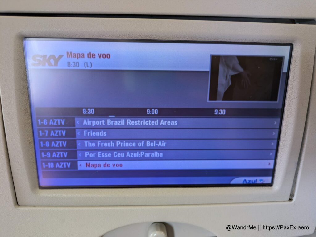 An interesting selection of stored content channels on board, augmenting the live satellite feed