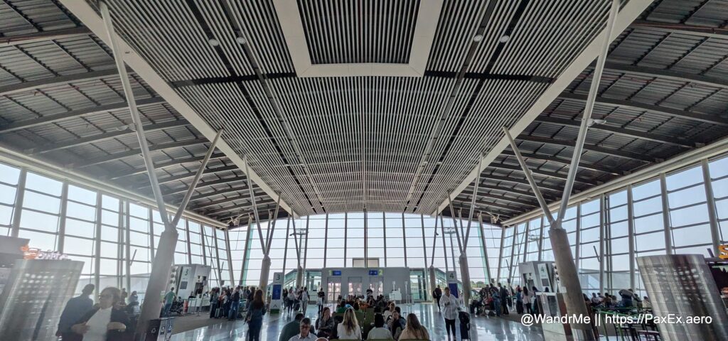 Checking out part of the Brasilia airport before heading out for a tour