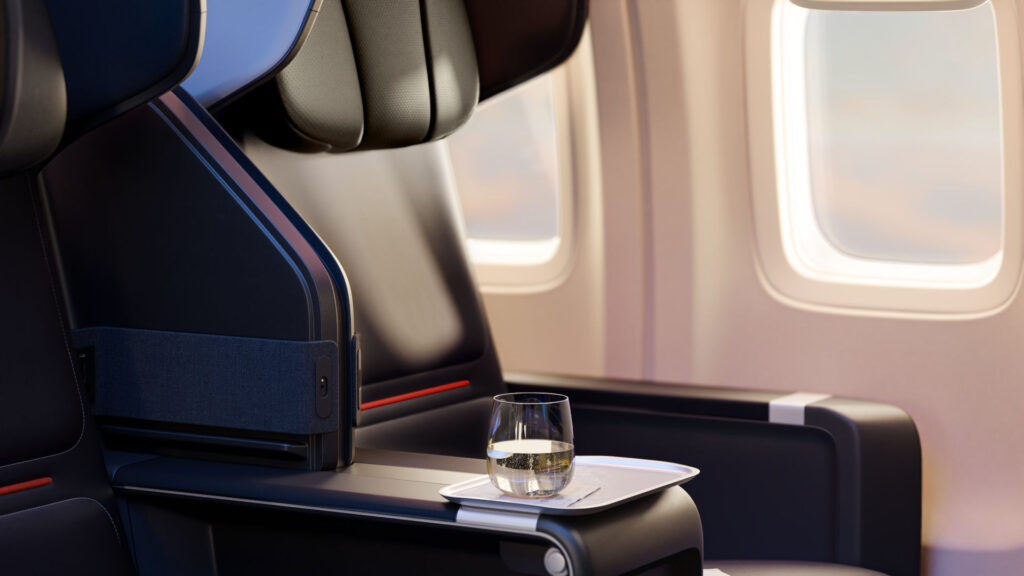 Renderings of the new short-haul premium cabin for Delta (image via Delta)