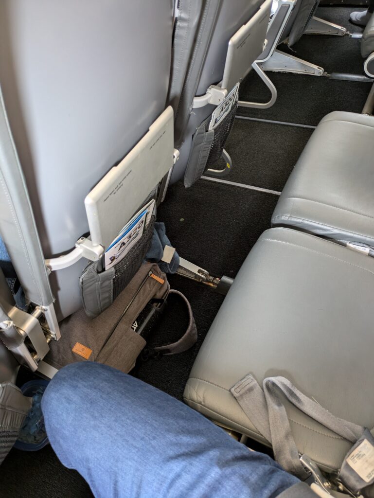 At least I had a row to myself, bringing a bit of comfort to the travel experience