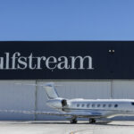 A Gulfstream G650 fitted with the Starlink system, now available for install directly from the manufacturer.