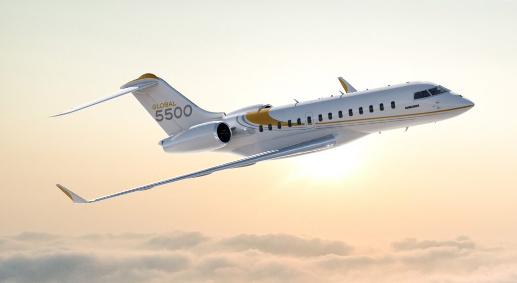 Bombardier Global 5500 (Image via Bombardier)