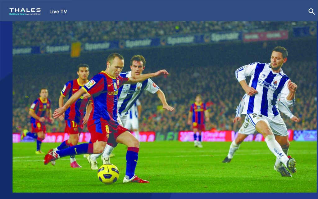Live television is getting a boost on board with the new Thales 360Stream offering.