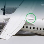 Highlighting the small Starlink antenna footprint atop the ATR 72 fuselage