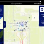 The Control Tower view in the FlightPath3D map offers United's passengers details about their position on the ground, as well as that of other aircraft around them.