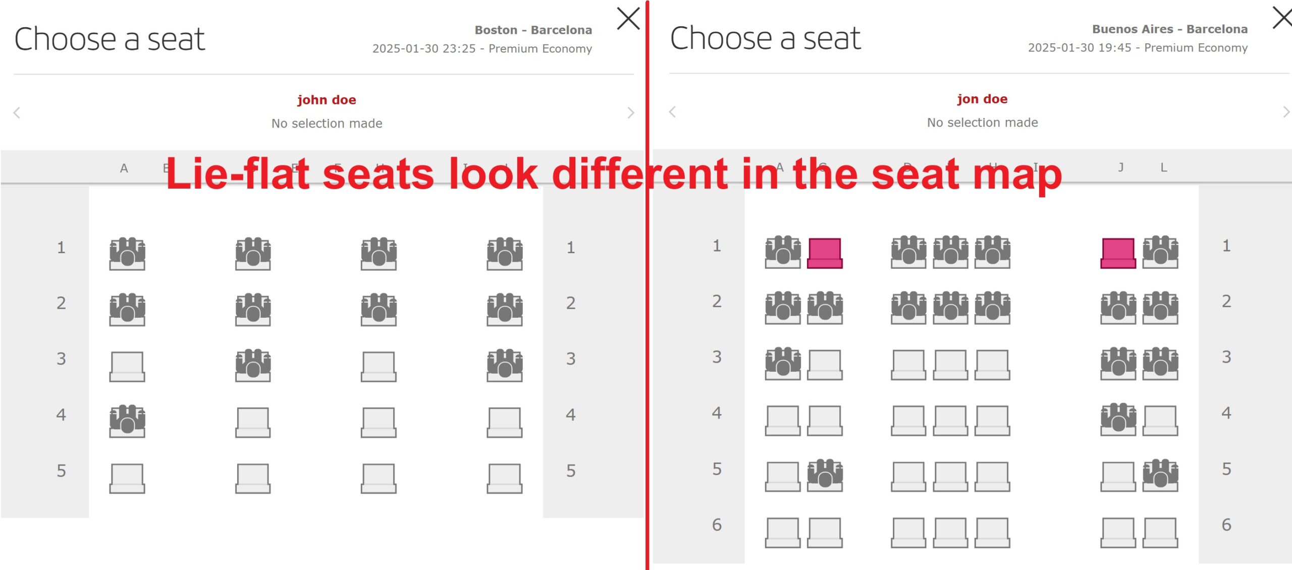 level-lie-flat-seat-map | PaxEx.Aero