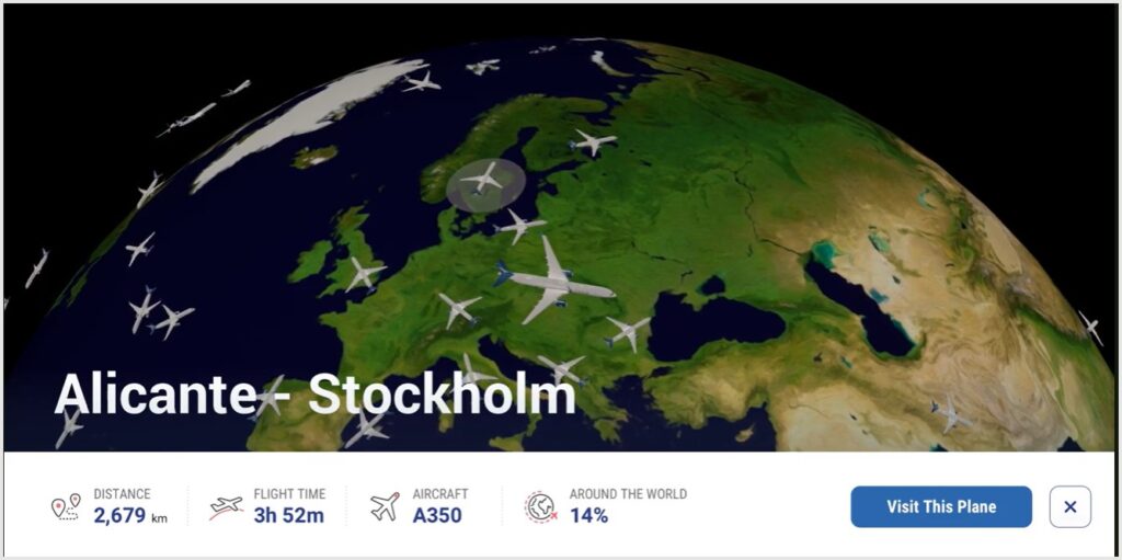 Panasonic Avionics' latest Arc Map update adds live data from other aircraft to the passenger experience