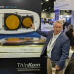 Sare holding court at the ThinKom booth