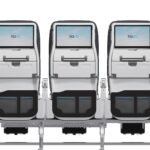 TCI's Cornea IFE screens rendered on the company's Epianka economy class seat (image via TCI)