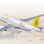 Rendering of the Royal Brunei A320neo, before the satellite antenna is installed