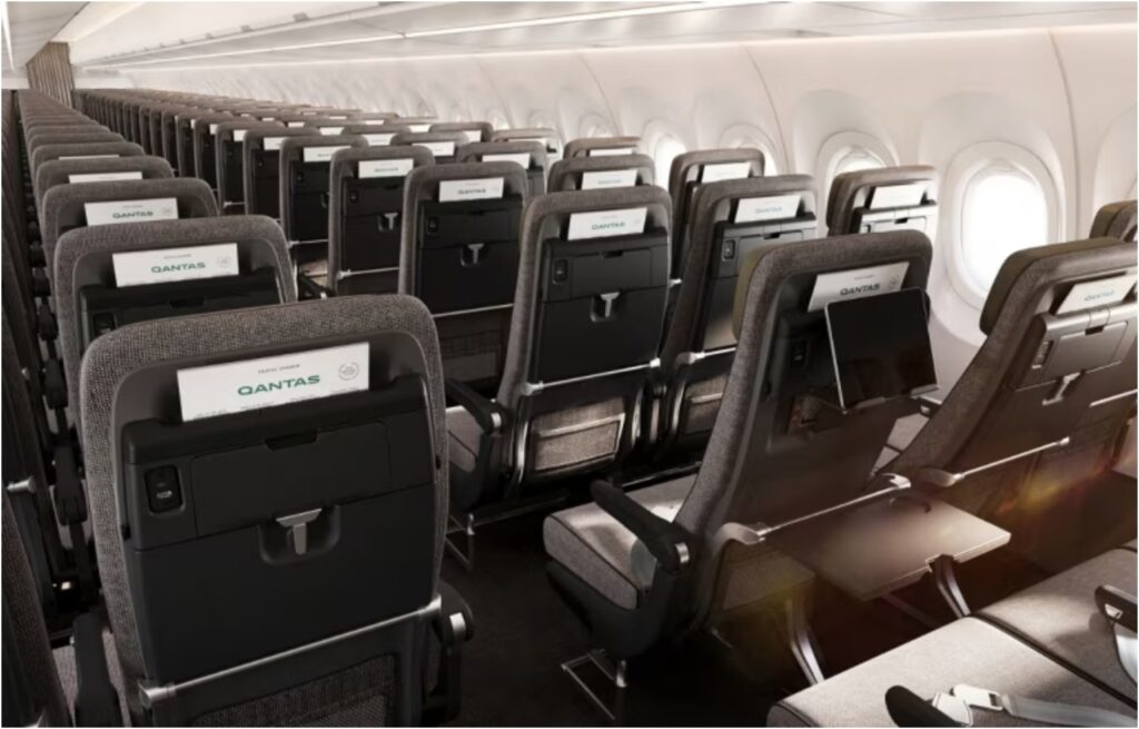 Economy class seatbacks