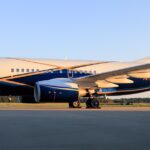 A 737 BBJ awaiting installation of the Gogo Galileo FDX terminal