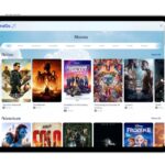 movie selections on a tablet for wireless IFE from Bluebox on IndiGo