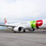 TAP A321LR on a taxiway