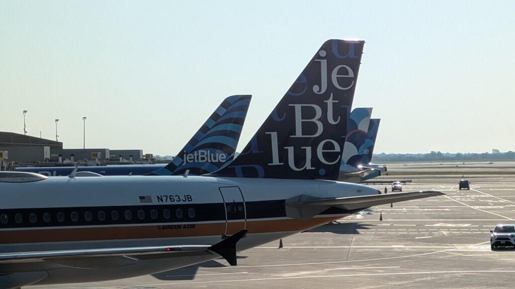 JetBlue tails at JFK